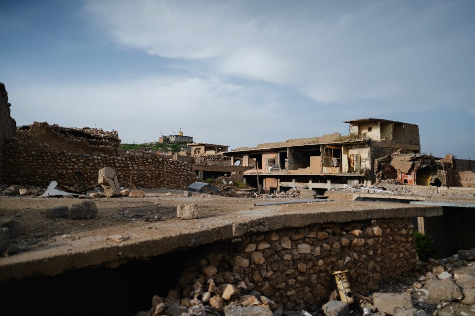 Views in May of 2019 of the ruined old city of Shingal after the war with the Islamic State 23