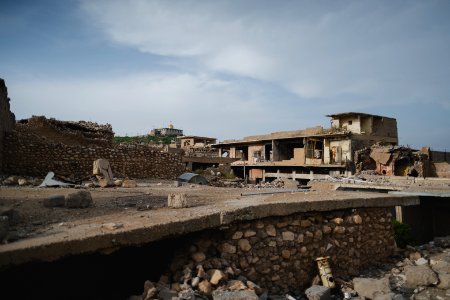 Views in May of 2019 of the ruined old city of Shingal after the war with the Islamic State 23
