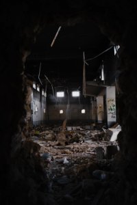 Views in May of 2019 of the ruined old city of Shingal after the war with the Islamic State 16