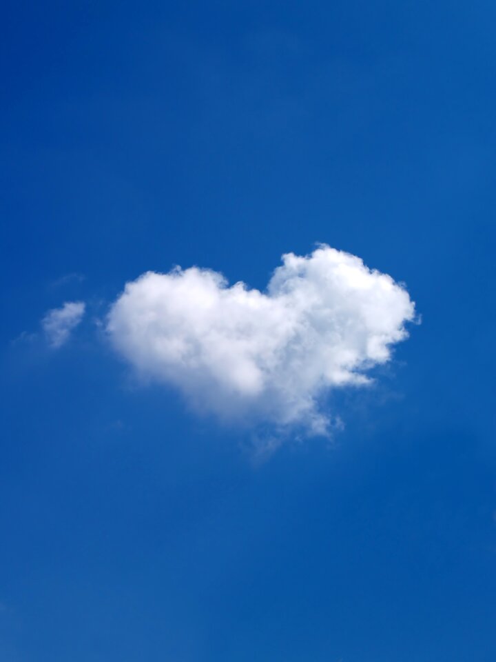 White cloud blue sky clouds form