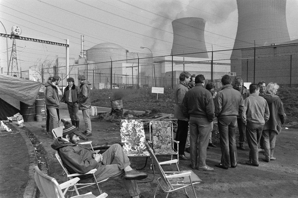 Vijfde week staking bij kerncentrale Doel kerncentrale Doel, Bestanddeelnr 933-9514
