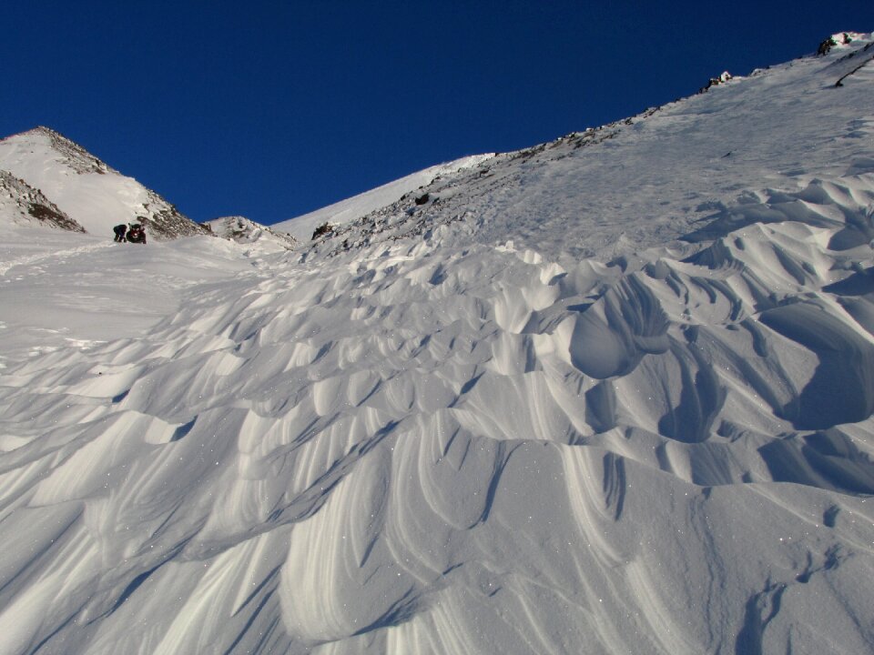 Snowdrifts nast wind