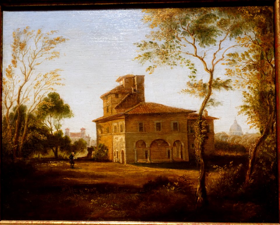 Villa Raffael in Rome by August Kestner, 1838, oil on canvas - Hessisches Landesmuseum Darmstadt - Darmstadt, Germany - DSC09942