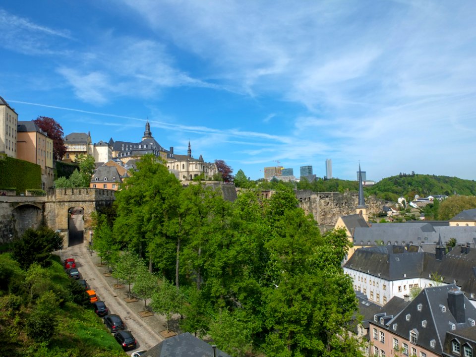 Ville de Luxembourg Grund et chemin de la Corniche