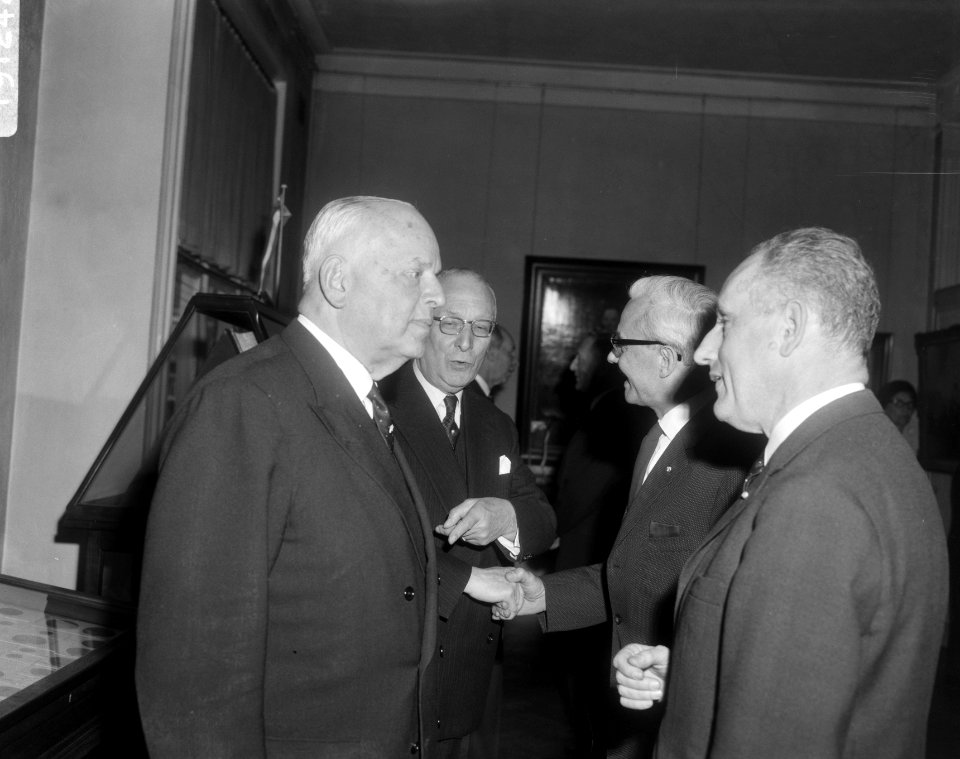 Vijftig jarig bestaan Nederlands Historisch Scheepsvaartmuseum , tijdens recept , Bestanddeelnr 919-1242