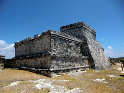 Yucatan temple archeology photo