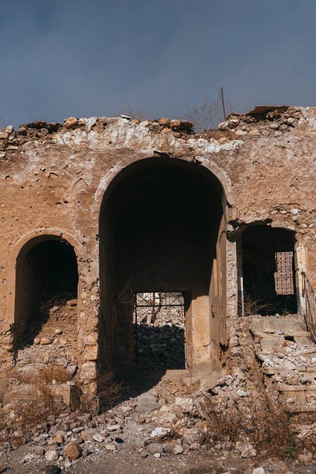 Views on 28th June 2019 in and around the destroyed Catholic cathedral in Sinjar 12