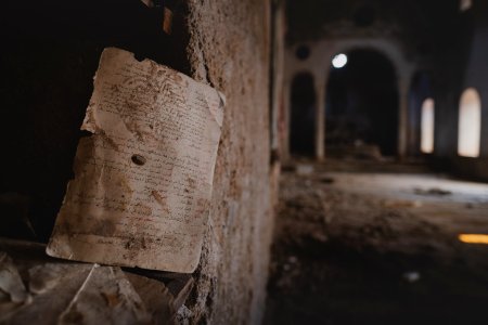 Views on 28th June 2019 in and around the destroyed Catholic cathedral in Sinjar 30