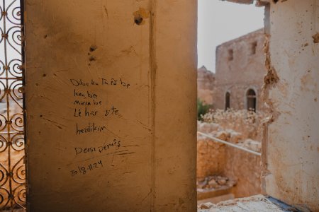 Views on 28th June 2019 in and around the destroyed Catholic cathedral in Sinjar 26