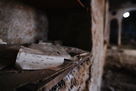 Views on 28th June 2019 in and around the destroyed Catholic cathedral in Sinjar 31