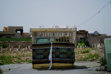 Views of the Shia shrine of Zakr Al-Deen in Shingal in April of 2019, following its destruction by the Islamic State 16