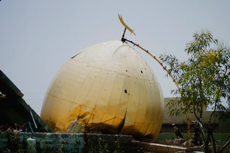Views of the Shia shrine of Zakr Al-Deen in Shingal in April of 2019, following its destruction by the Islamic State 13