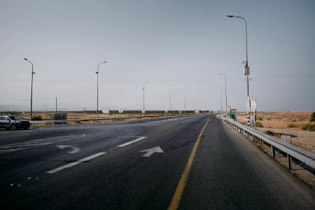 Views on the Israeli side of the bus stop near Allenby Border Crossing 02