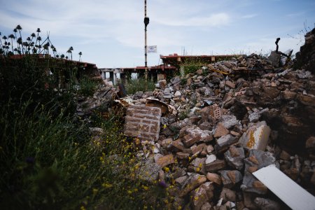 Views of the ruined minaret of Qutb ad-Din Muhammad around the old city of Shingal following destruction during the war with the Islamic State 23