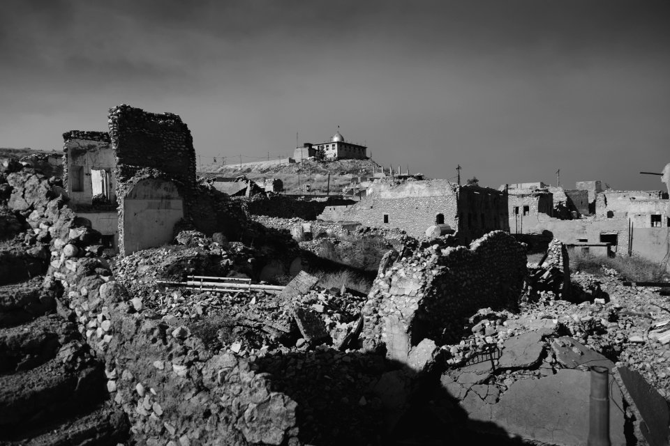 Views on 28th June 2019 in and around the destroyed Catholic cathedral in Sinjar 08
