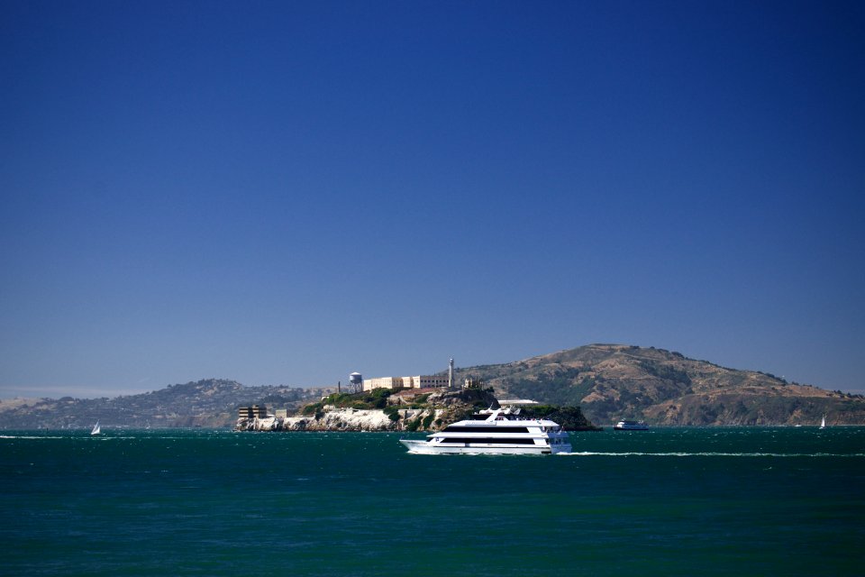 Views of the San Francisco Bay with Alcatraz Island in the background 02