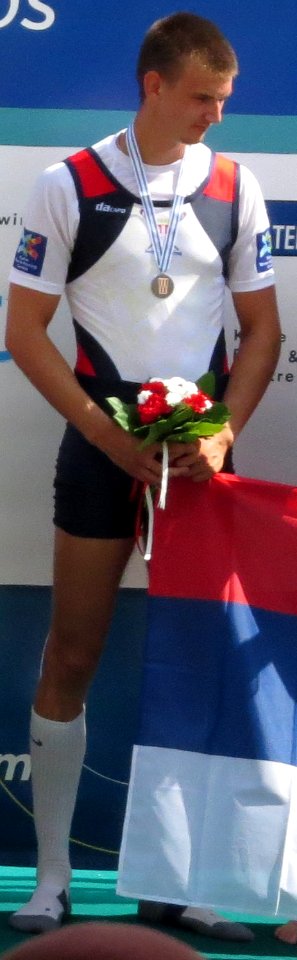 Viktor Pivač Aviron 2015 - World Championships - 47 (cropped)