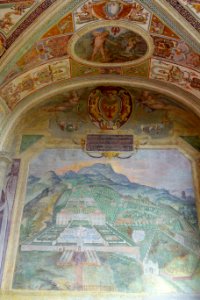 Villa Lante depiction - Casino interior - Villa Lante, Bagnaia, Italy - DSC01913