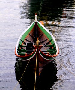 Viking row boat photo