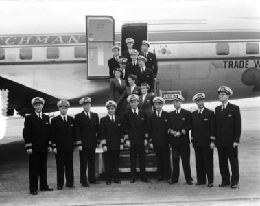 Vertrek KLM DC 6A Liftmaster Dr. Ir. M.A. Damme naar Christchurch (via Londen…, Bestanddeelnr 906-0024
