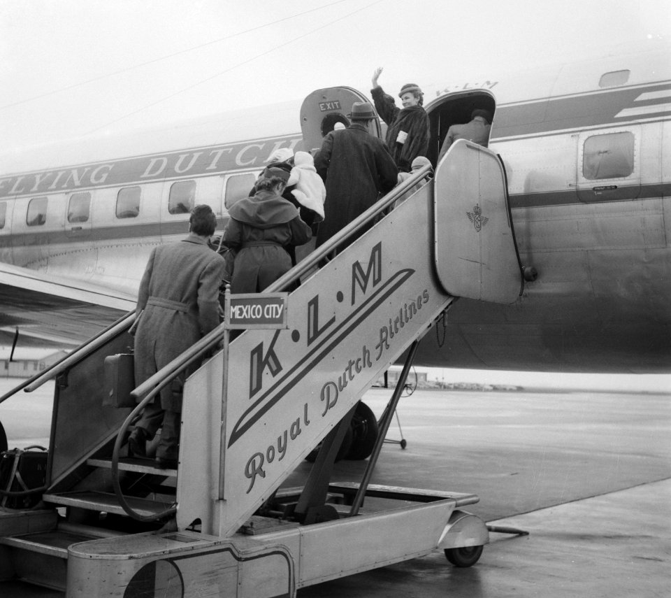 Vertrek 1e lijntoestel naar Mexico, Bestanddeelnr 905-3585
