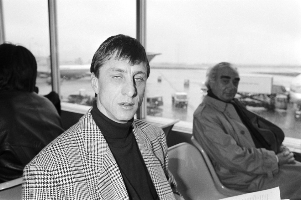 Vertrek Johan Cruijff van Schiphol naar Barcelona, Bestanddeelnr 934-1807
