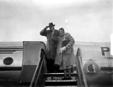 Vertrek Fanny Blankers-Koen naar Australië, Bestanddeelnr 903-1689