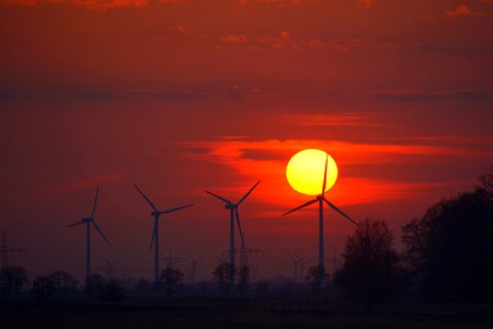 Mood backlighting wind power