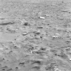 Verontreinigingen, strand, kijkduin, Bestanddeelnr 167-0073