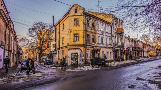 Odessa crossroads winter people at home