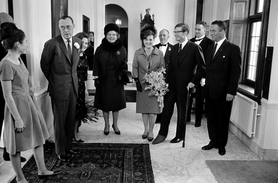 Verloofde paar in Den Haag , Prinses Margriet en Pieter van Vollenhoven in de ha, Bestanddeelnr 917-5293