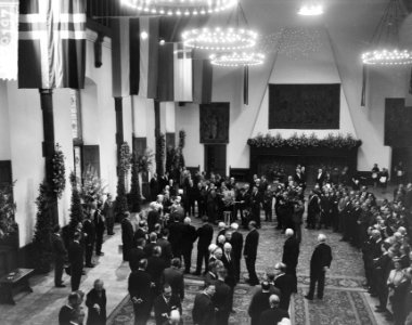 Verloving Prinses Beatrix , overzicht plechtigheid in de Ridderzaal, Bestanddeelnr 917-9197