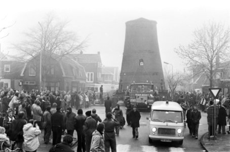 Verplaatsing stenen molen De Eersteling in Hoofddorp, Bestanddeelnr 928-9655