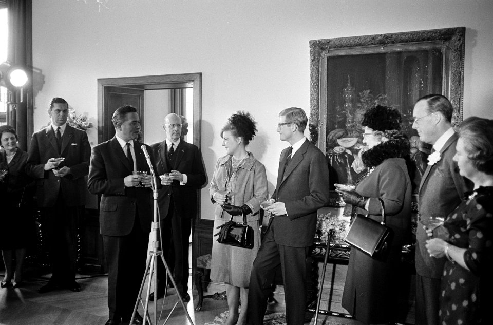 Verloofde paar in Den Haag , Prinses Margriet en Pieter van Vollenhoven in de ha, Bestanddeelnr 917-5292