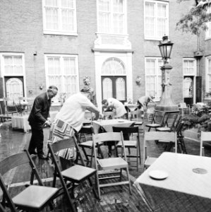 Verregende herdenking 250-jarig bestaan bejaardentehuis Corvershof te Amsterdam, Bestanddeelnr 926-5887