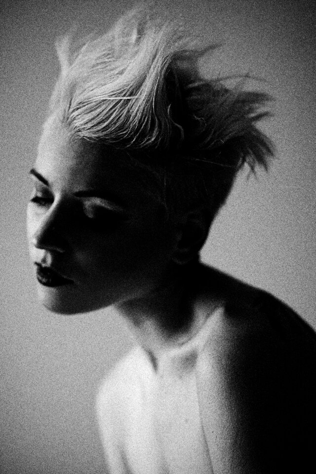 Beauty model hairstyle