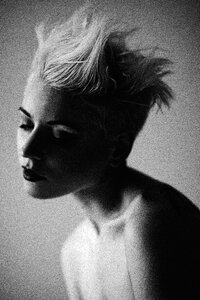 Beauty model hairstyle