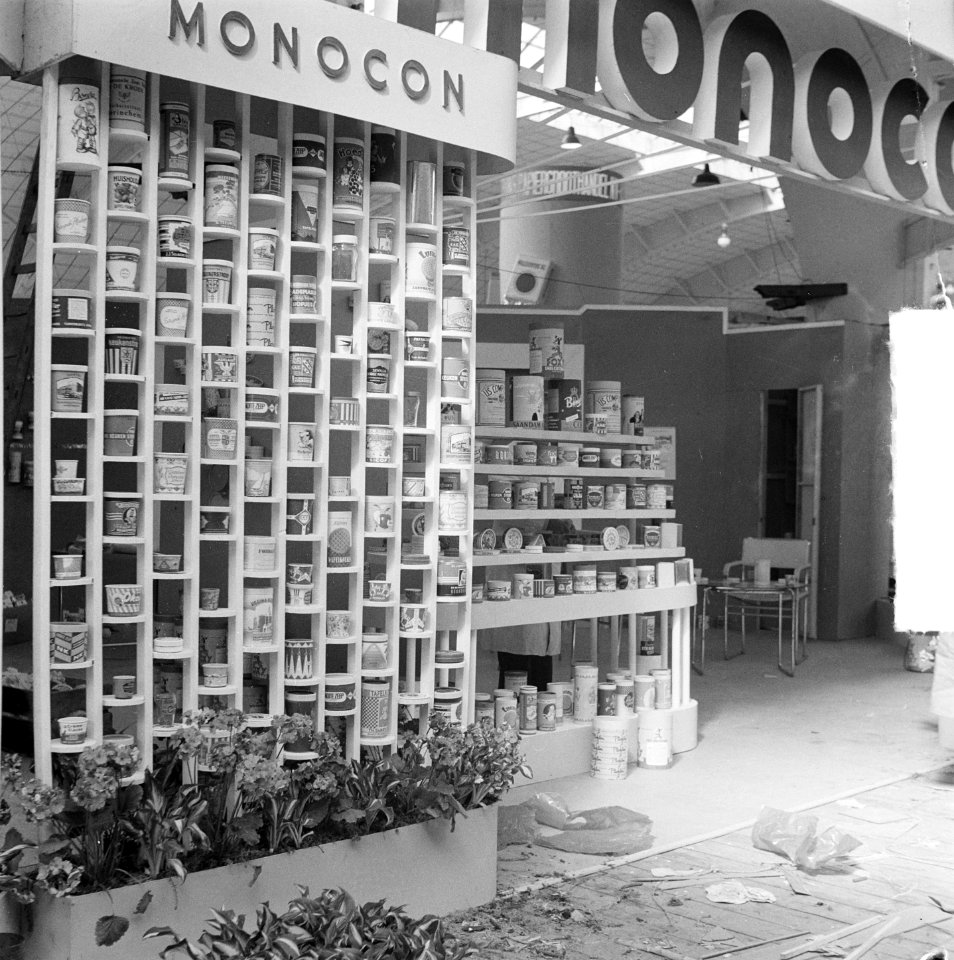 Verpakkingsbeurs te Amsterdam. Stand Monocon, Bestanddeelnr 904-5844