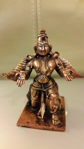 Statue antique brown god