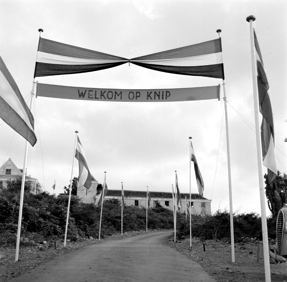 Versiering bij Landhuis Knip op Curaçao, Bestanddeelnr 252-3495