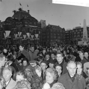 Versiering op de Dam t.g.v. het huwelijk, Bestanddeelnr 918-8610