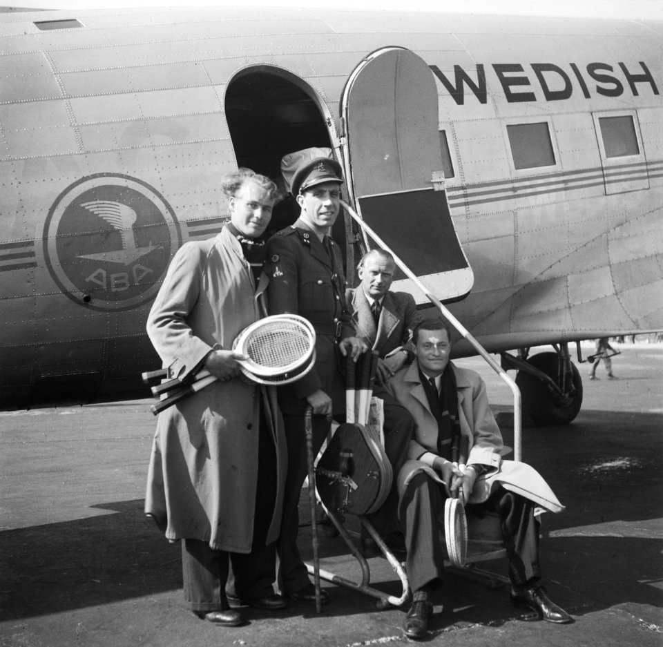 Vertrek Davis Cup ploeg naar Stockholm, Bestanddeelnr 901-7273