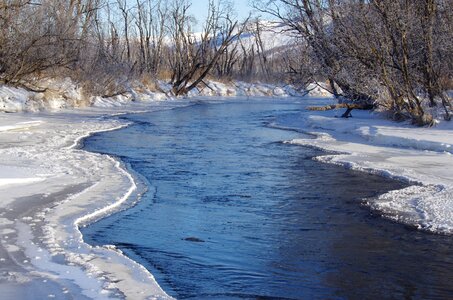 Water for turn the river photo