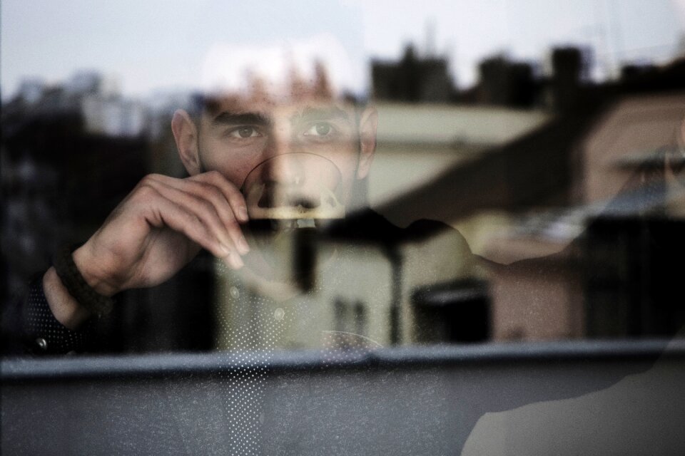 Drink coffee alone photo