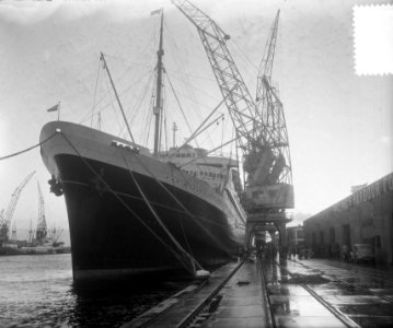 Vertrek Nieuw Amsterdam uit Amsterdam voor Amerika, Bestanddeelnr 905-4103