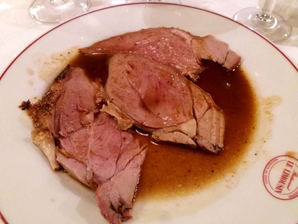 Versailles - Rue de Satory - Restaurant Le Limousin - Spécialité de gigot d'agneau rôti aux herbes