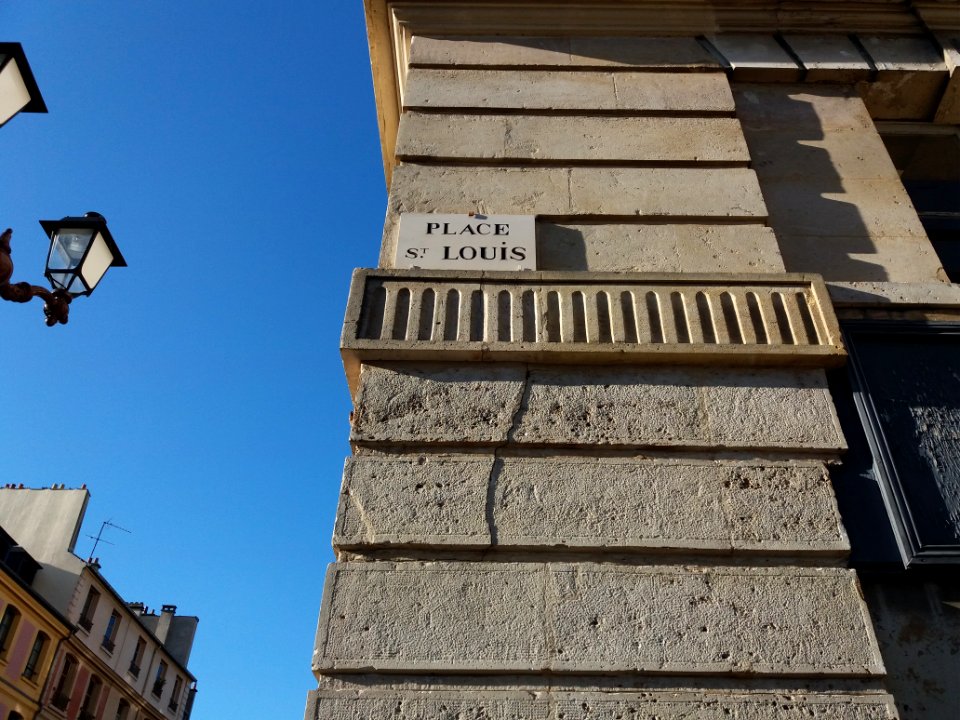 Versailles - Place Saint Louis - Plaque