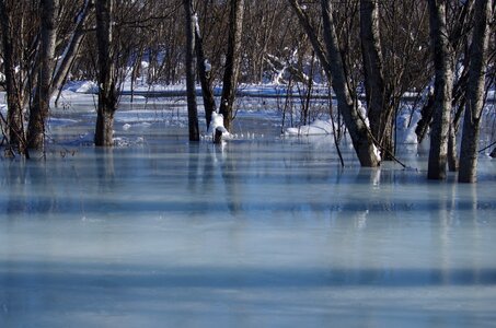 Water for turn the river photo