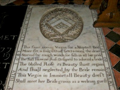 Verse epitaph, Edenbridge parish church photo