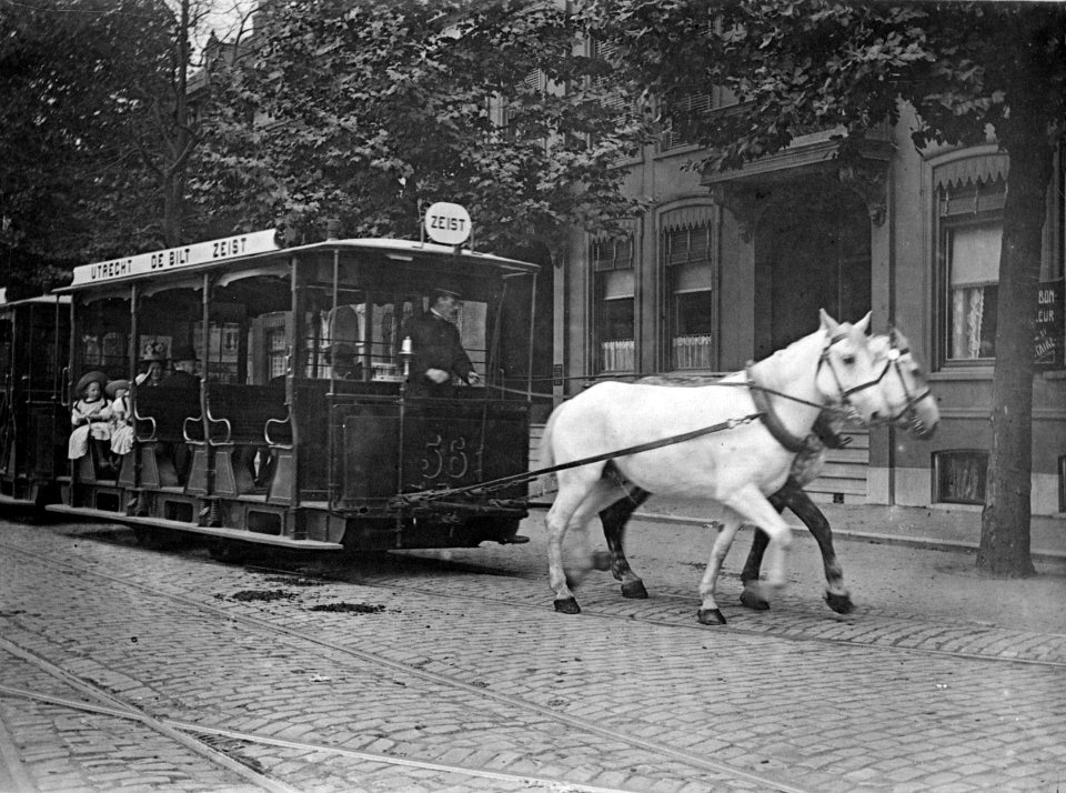 Vertrek paardentram naar Zeist